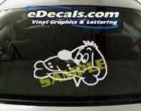  CRT127 Dog Cartoon Decal