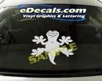  CRT128 Lizard Cartoon Decal