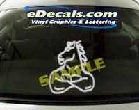  CRT131 Horse Cartoon Decal