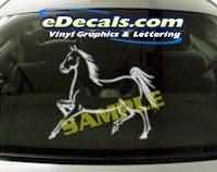  CRT132 Horse Cartoon Decal