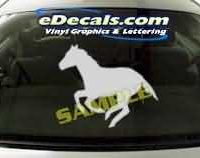  CRT133 Horse Cartoon Decal