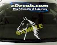  CRT134 Horse Cartoon Decal