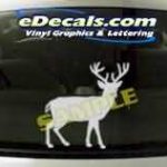 CRT135 Elk Cartoon Decal