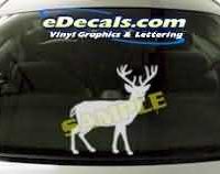  CRT135 Elk Cartoon Decal