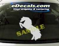  CRT136 Horse Cartoon Decal