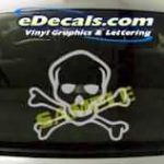 CRT138 Skull Cartoon Decal