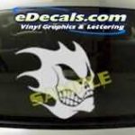 CRT140 Skull Cartoon Decal