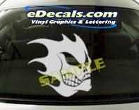  CRT140 Skull Cartoon Decal