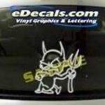 CRT141 Skull Devil Cartoon Decal