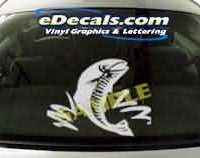  CRT142 Fish Cartoon Decal