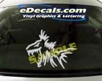  CRT143 Nitro Fish Cartoon Decal