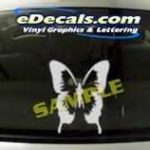 CRT146 Butterfly Cartoon Decal