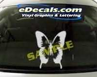  CRT146 Butterfly Cartoon Decal