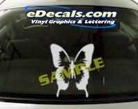 CRT146 Butterfly Cartoon Decal