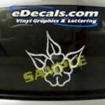 CRT167 Rose Flower Cartoon Decal