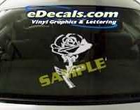  CRT169 Rose Flower Cartoon Decal