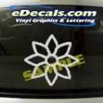 CRT171 Flower Tree Cartoon Decal