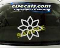  CRT171 Flower Tree Cartoon Decal