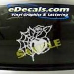 CRT174 Rose Flower Cartoon Decal