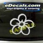 CRT175 Rose Flower Cartoon Decal