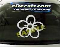  CRT175 Rose Flower Cartoon Decal