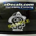 CRT183 Southpark Fire Dept Cartoon Decal