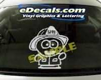  CRT183 Southpark Fire Dept Cartoon Decal