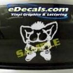CRT185 Butt Cartoon Decal