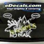 CRT188 Chick Puss Cartoon Decal