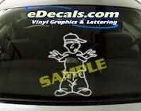  CRT191 Yo Boy Cartoon Decal