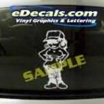 CRT192 Yo Girl Cartoon Decal