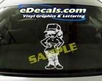  CRT192 Yo Girl Cartoon Decal
