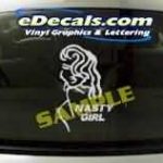 CRT193 Nasty Girl Cartoon Decal