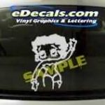 CRT194 Betty Boop Cartoon Decal