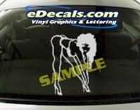  CRT196 Dancer Cartoon Decal