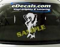  CRT197 Dancer Cartoon Decal