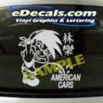 CRT201 F You American Cars Cartoon Decal