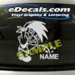 CRT205 F You Add Your Name Cartoon Decal