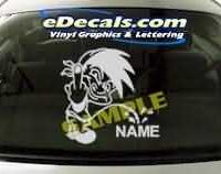  CRT205 F You Add Your Name Cartoon Decal