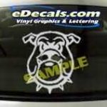 CRT206 Bulldog Cartoon Decal