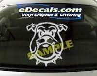 CRT206 Bulldog Cartoon Decal