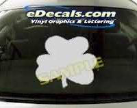 CRT215 Four Leaf Clover Cartoon Decal