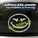CRT216 Smiley Face Cartoon Decal