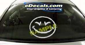 CRT216 Smiley Face Cartoon Decal