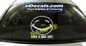 CRT217 Smiley Face Cartoon Decal