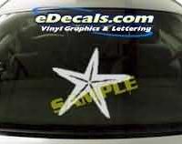  CRT218 Star Fish Cartoon Decal