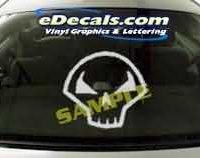  CRT221 Alien Cartoon Decal