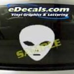 CRT222 Alien Cartoon Decal