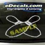 CRT223 Bowling Cartoon Decal