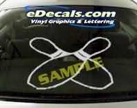  CRT223 Bowling Cartoon Decal